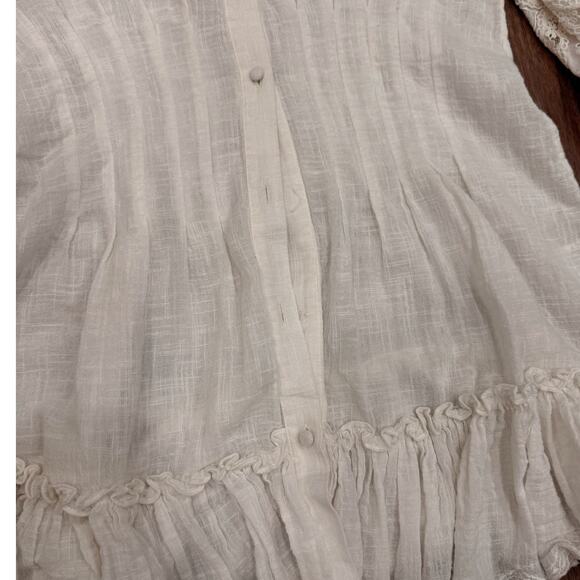 Hemant & Nandita Ruby Mini Dress Embroidered in White Cream size Small - Picture 12 of 12